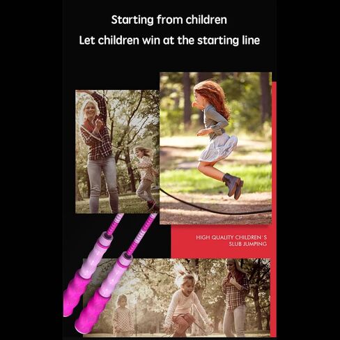 CJSDYY Fitness Jump Rope, 2 Pack Tangle Free Segmented Soft Bead Rope Skipping, Adjustable Length Skipping Rope , Advanced Skipping Rope for Kids, Women and Men Training, Workout and Weight Loss - 9.2 in Kuwait