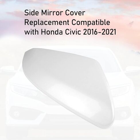 Moonlinks Compatible with 2016-2021 Honda Civic Side Ox Horn Mirror Cover Replacement,Glossy Black Mirror Cap for 10th Gen Civic,2019-2022 Insight,LH & RH Side Door Rearview Mirror Cover Trim(1 Pair） in Saudi Arabia