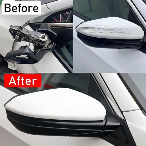 Moonlinks Compatible with 2016-2021 Honda Civic Side Ox Horn Mirror Cover Replacement,Glossy Black Mirror Cap for 10th Gen Civic,2019-2022 Insight,LH & RH Side Door Rearview Mirror Cover Trim(1 Pair） in Saudi Arabia