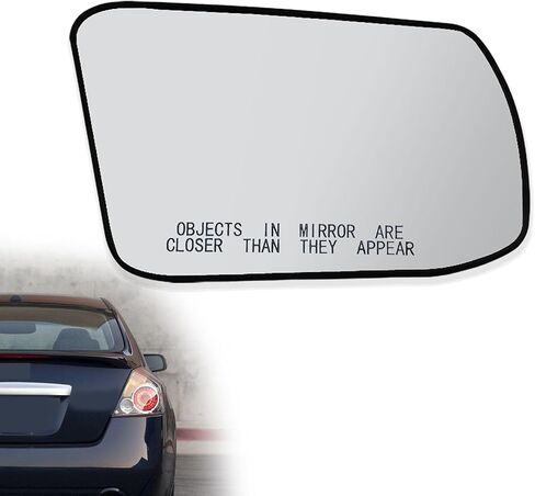 Driver Side Mirror Glass Heated, with Rear Holder, Compatible with Nissan Altima Sentra 2013-2018, Replace 963653TH0A - Left Side Mirror Glass in Kuwait