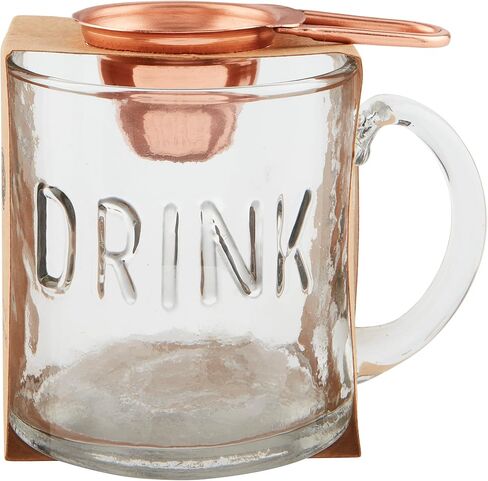 Mud Pie Drink Glass Coffee Mug Set, oz | Scoop 1 3/4" x 3" in Saudi Arabia