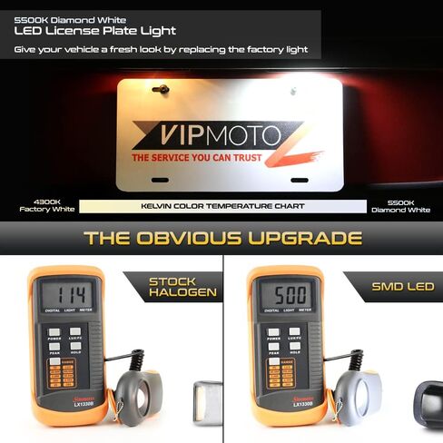 VIPMOTOZ Full LED License Plate Light For 1998-2004 Compatible with Nissan Frontier Pickup Truck & 1994-2004 Compatible with Nissan Xterra Rear Bumper Tag Lamp Assembly, 6000K White, 2-Pieces in Saudi Arabia