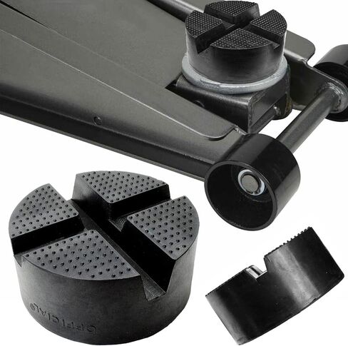DIY Car Universal X-Slot Jack Pad Rubber Frame Rail Adapter Protector Pinch Weld Side Car Lifting Anti Slip Design Floor Support 10x4.7cm Trolley in Saudi Arabia