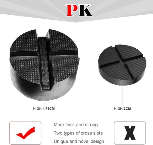 DIY Car Universal X-Slot Jack Pad Rubber Frame Rail Adapter Protector Pinch Weld Side Car Lifting Anti Slip Design Floor Support 10x4.7cm Trolley in Saudi Arabia