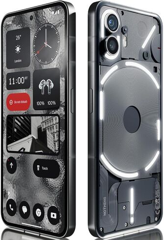 Nothing Phone (2) - 256 GB + 12 GB Ram, Glyph Interface, OS 2.0, 50 MP Dual Camera,OIS, 6.7" LTPO OLED Display, 4700mAh Battery, Water Resistant IP54, LTE, GSM only, Android Phone, Dark Grey in Saudi Arabia