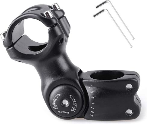 Azarxis 25.4mm 31.8mm Stem 70mm 80mm 90mm 110mm 120mm 130mm 17 35 45 60 Degree Adjustable Bike Stem Mountain Bike Stem Short Handlebar Stem for Bicycle, Road Bike, MTB, BMX, Cycling in Kuwait