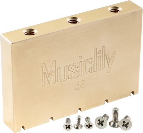 كتلة نحاسية صلبة للغاية من Musiclily للجيتار الكهربائي Gotoh GE1996T Floyd Rose Locking Tremolo Bridge، بطول 40 مم in Saudi Arabia