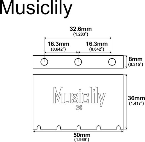 كتلة نحاسية صلبة للغاية من Musiclily للجيتار الكهربائي Gotoh GE1996T Floyd Rose Locking Tremolo Bridge، بطول 40 مم in Saudi Arabia