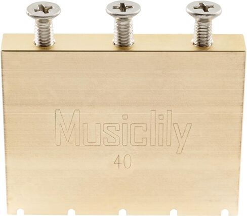 كتلة نحاسية صلبة للغاية من Musiclily للجيتار الكهربائي Gotoh GE1996T Floyd Rose Locking Tremolo Bridge، بطول 40 مم in Saudi Arabia