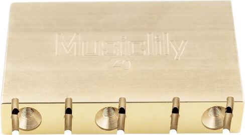 كتلة نحاسية صلبة للغاية من Musiclily للجيتار الكهربائي Gotoh GE1996T Floyd Rose Locking Tremolo Bridge، بطول 40 مم in Saudi Arabia