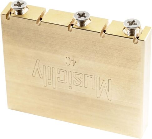 كتلة نحاسية صلبة للغاية من Musiclily للجيتار الكهربائي Gotoh GE1996T Floyd Rose Locking Tremolo Bridge، بطول 40 مم in Saudi Arabia