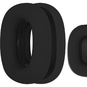 Geekria Silicone Earpad Covers Compatible with AirPods Max, Earpad Protector/Earphone Covers/Earpad Cushion/Ear Pad Covers/Headphone Covers, Easy Installation No Tool Needed (Black)