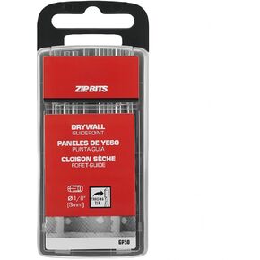 1/8'' Guide Point Drywall Router Bits for Cutout Tools, GP50-50/PACK