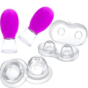 Nipple Esterter لدعم الرضاعة الطبيعية ، مصحح الحلمة ، يساعد في مزلاج من خلال رسم حلمات مسطحة أو مقلوبة للأمهات التمريض (4 أجهزة كمبيوتر)