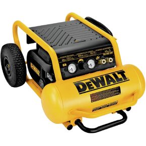 DEWALT Air Compressor, 225-PSI Max, Hand Carry with Wheels, 4-1/2 Gallon (D55146)