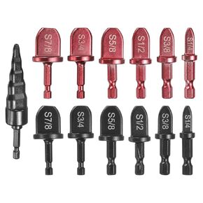 UXCELL 13PCS Swaging Tool Bit Prick Set 1/4 "3/8" 1/2 "5/8" 3/4 "