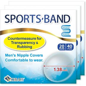 60PAIRS 120PCS Nipple Covers for Men Mens Nipples Nip Protector Sweat-Resistant, Ideal for Sports and Everyday Wear, Transparent (3 Sets)