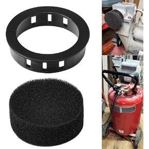 D24235 Intake Filter and Retainer Kit Compatible with Craftsman/D-eVilbiss Air Compressor, Fits model 919165010 919165231 919167312 919165310