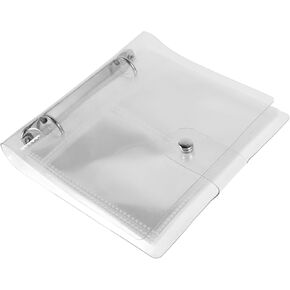 2Pcs Clear Photo Album Binder Portable Holder Book with Refillable Pages for Picture Storage High Transparency Capacity for Organizing and Displaying