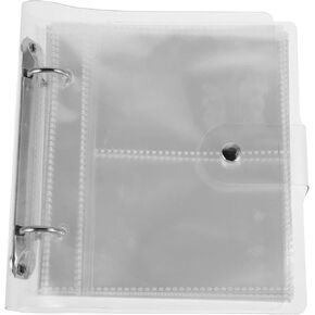 Totority 2pcs Transparent Storage Book for Photo Cards Binder Book Pvc Pp Materials Portable Photo Album