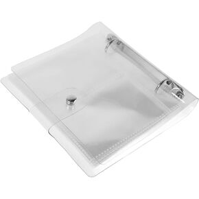 2Pcs Clear Photo Album Binder Portable Photo Storage Book Refillable Notebook with Transparent Cover for Postcards and Picture Sleeves High Capacity Storage