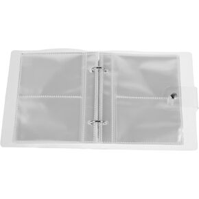 KICHOUSE 2Pcs Clear Holder Book Portable Photo Album for Cards Refillable Binder for Picture Storage High Transparency for Organizing Photos and Memorabilia