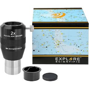 Explore Scientific Focal Extender Barlow Lens to Increase Focal Length for Telescopes