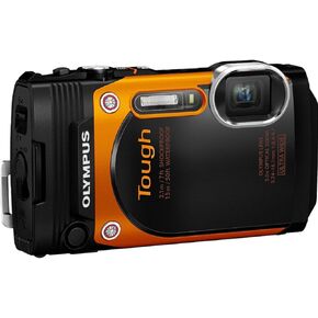 OM System Olympus TG-860 Camera Digital Digital Stack Watherphich مع LCD 3 بوصة (Orange)