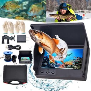 Colitt Underwater Camera,Colitt Underwater Fishing Camera,4.3/5 Inch Colitt Camera,Colitt Fish Finder - Ip68 Waterproof,220° Wide View,Colitt Ice Fishing Camera with Infrared Night Vision(5" Screen -
