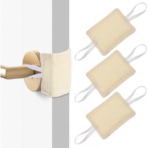 3 Pcs Door Slam Silencer, Baby Door Latch Cover for Slamming Noise Reducing Latch Cover Baby Doors Slam Stopper Quiet Close Cushion Pads Prevent from Locking