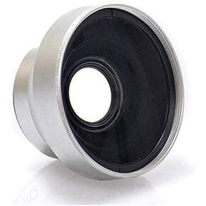 0.5X High Grade (Chrome) Wide Angle Conversion Lens (30.5mm) for JVC Everio GZ-HD320 & GZ-HD320B