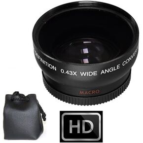 زاوية عريضة HD مع عدسة ماكرو لـ Sony HDR-XR520 HDR-XR500 HDR-CX12