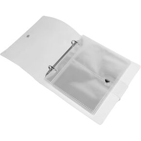 2Pcs Clear Photo Album Binder Portable Transparent Photo Storage Book with Refillable Sleeves for Organizing and Protecting for Picture Collection