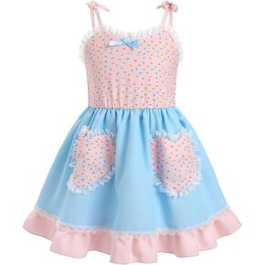 IMEKIS Toddler Girl Birthday Dress Summer Boho Plaid Easter Party Dress Cake Smash Photo Shoot Outfit 1-6T