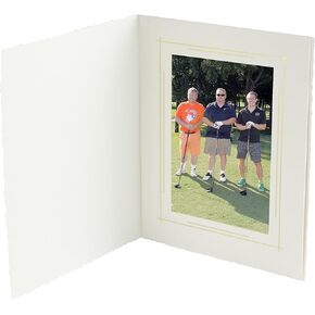 Tyndell White T-40 Photo Folder 5x7 (10 Pack)