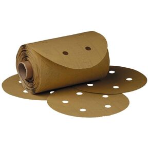 3M Cubitron II Stikit Gold Paper Disc Roll 216U, 6 in x NH P360 A-weight, 75 discs per roll