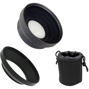 Hila Ultra Wide Angle Conversion (Low Profile) متوافقة مع Sony FDR-AX700 HD (درجة عالية)