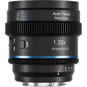 Sirui 20mm T1.8 1.33x عدسة بصرية مشوهة ، عدسة S35 التركيز التلقائي لكاميرات جبل L ، DC-S5/S5M2 ، DC-S1/S1H/S1R ، DC-S9 ، CL1 ، CL ، FP ، FPL (الزرق الأزرق)