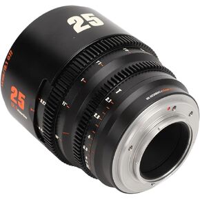 Large Aperture Cine Lens, Optical Glass Cinema Lens FX Mount T2.1 for Street Photography (Black)