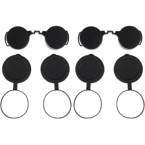 Homoyoyo 4.72X2.36X0.39in 3Pcs Binocular Lens Covers 10x50 Replacement Objective Lens Caps Rubber Eyepiece Protectors for Binoculars and Telescopes - Accessories