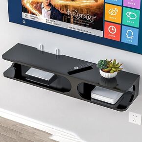 Wall-Mounted Wireless Network Organizer Storage Cabinet, TV Router Bracket, Simple Living Room Wall Rack