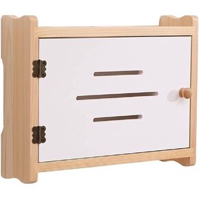 Wireless Network Organizer Wooden Router Rack, Household Cable Storage Box, Multi-Function WiFi TV Set-Top Box Shelf