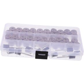 Gadpiparty 132pc Sanding Mandrels Set Electric Spindle Sander Drum Mandrels Sanding Sleeves for Power Spindle Sanders Woodworking Drum Kit