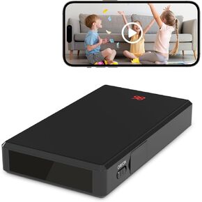 Hidden Camera Portable Charger – 1080P Full HD Spy Camera with WiFi & Night Vision, Wireless Mini Nanny Cam for Home Security, Indoor/Outdoor Covert Surveillance