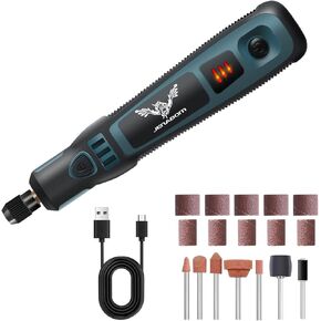 Cordless Rotary Tool Kit, 5-Speed Working Screen Diaplay Sander with 39 Accessories, Multi-Purpose 3.6V Power Mini Grinder for Sanding, Polishing, Engraving and Small DIY Crafts