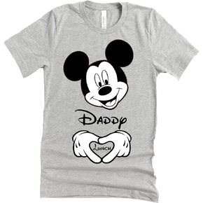 Minnie Mommy T Shirt Mickey Daddy Funny Pregnancy Announcement Tee, Casual Short Sleeve Unisex Shirt