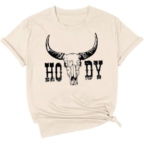 Western Cowgirl Cowboy Howdy T Shirt for Women Party