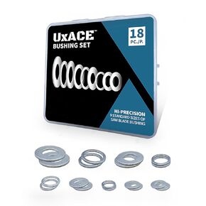 Saw Blade Bushing Set, Adapter Ring Kit, Arbor Spacer Combination, Reduction Ring Bundle, 9 General Sizes for Circular Saw Blade, Diamond Blade on Circular Saw, Angle Grinder, 18 Pack