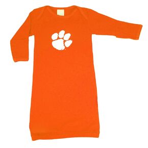 Clemson Tigers Baby Layette Gown Orange 0-3 Months