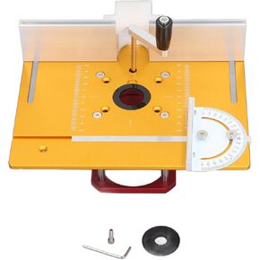 Router Lift Kit, 0 54mm Lifting Range for Woodworking, CNC Aluminum Alloy Base, Complete Set with Insert Plate, Fence, Ruler, Easy Installation for 64 65mm Trimming Ma